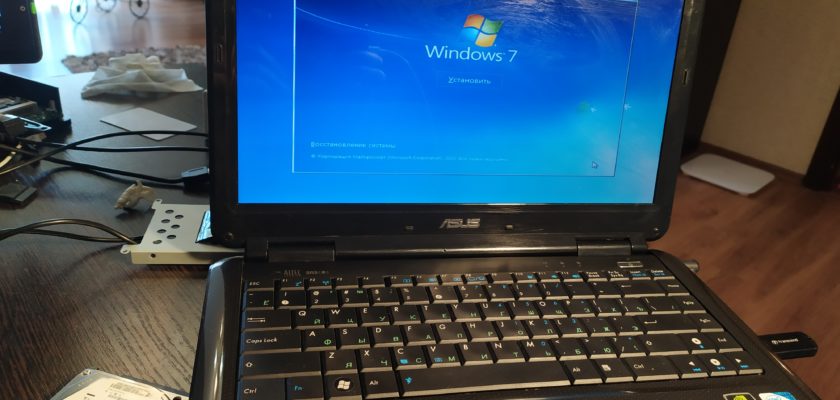 Asus k40in установка windows с флешки