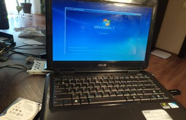 Установка Windows 7 Home 64 на ноутбук Asus K40IN